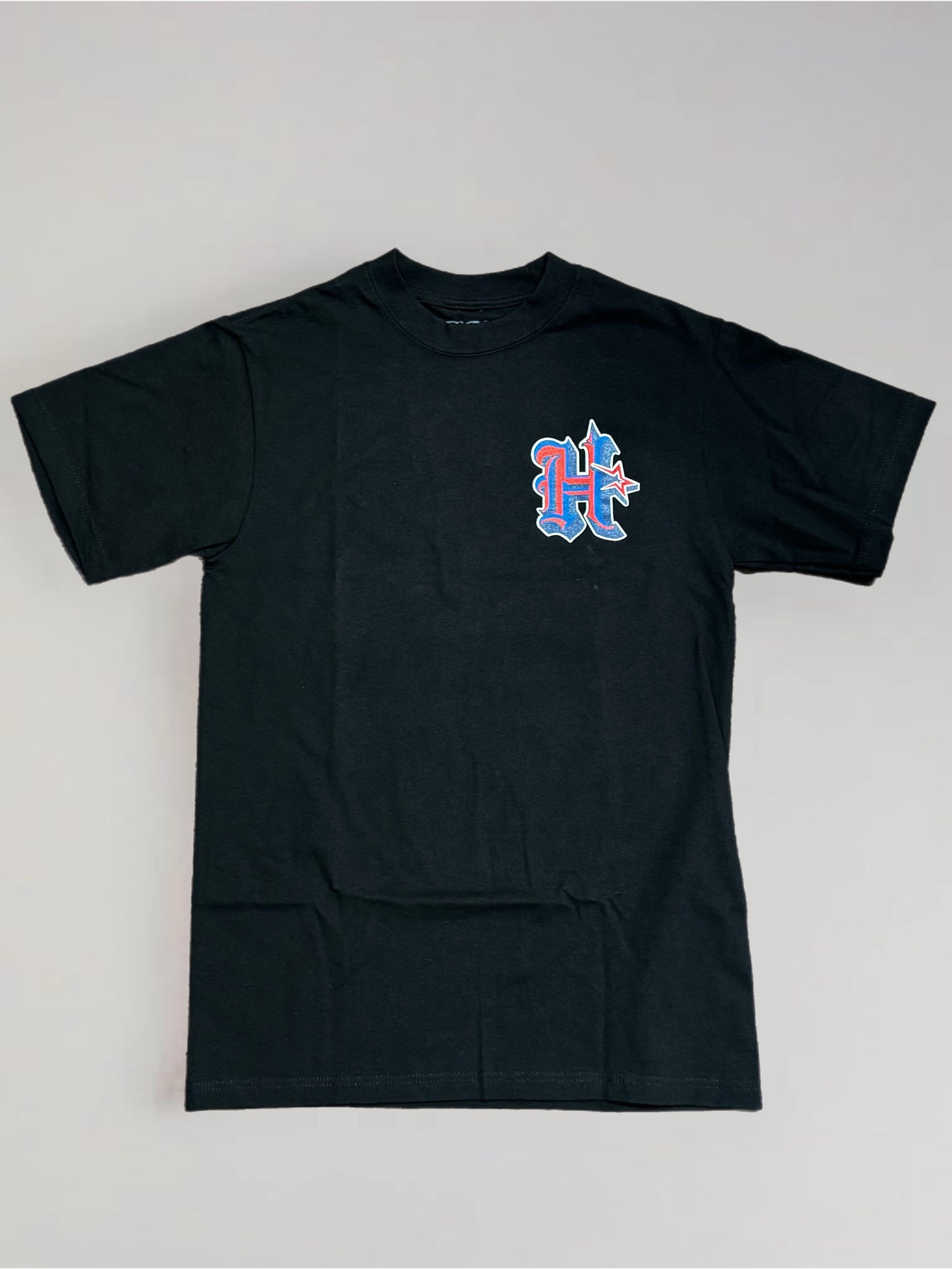 Pre Order red/blue Black Houston Tee